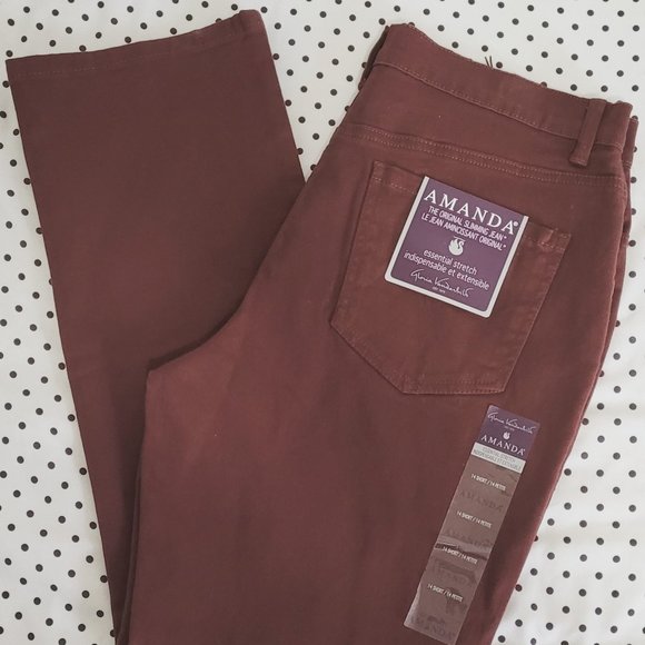 Gloria Vanderbilt Amanda Slimming Jeans (Sanguine Brown) - Picture 1 of 5